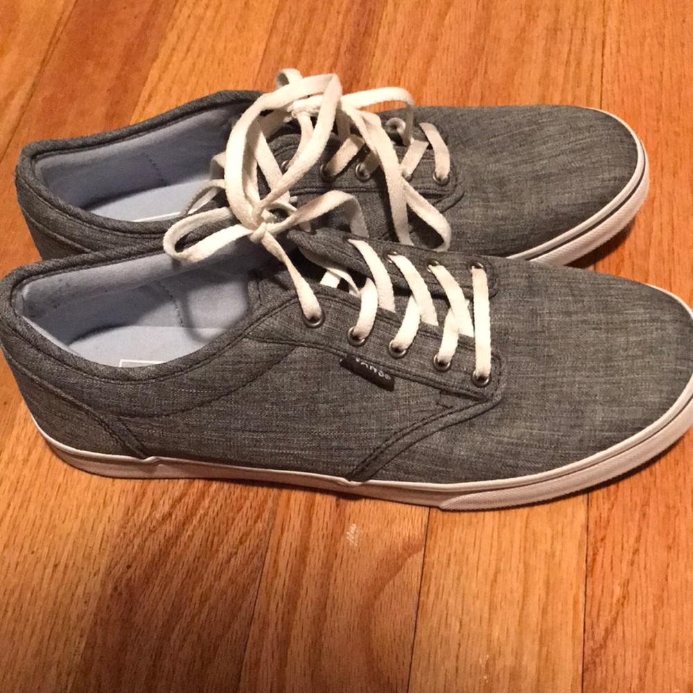 Gray canvas Vans